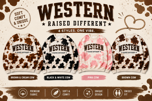 Handmade Western Sweatshirts 🐄🤎