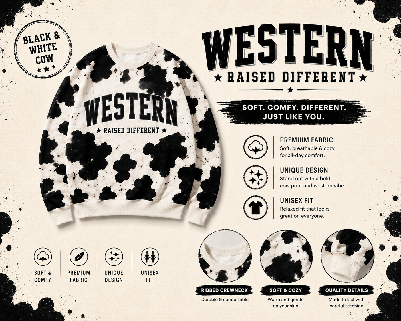 Handmade Western Sweatshirts 🐄🤎