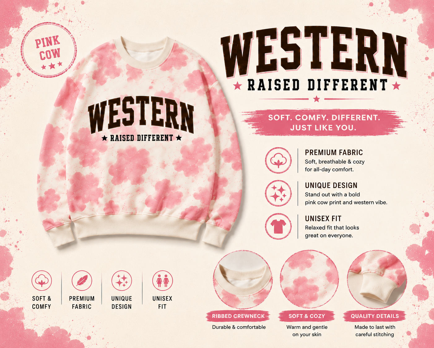 Handmade Western Sweatshirts 🐄🤎