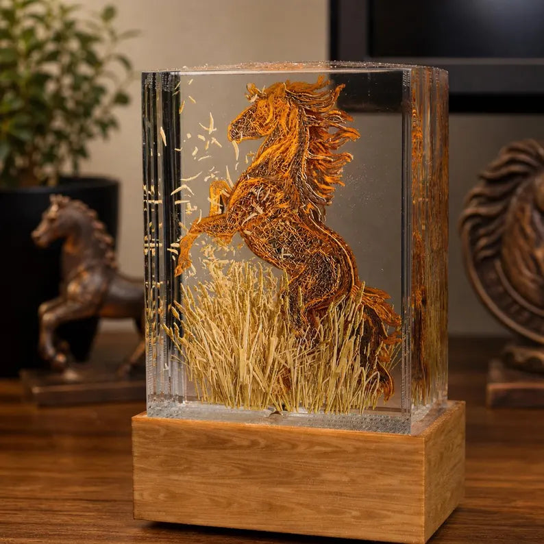 Western Horse Resin Lamp™️